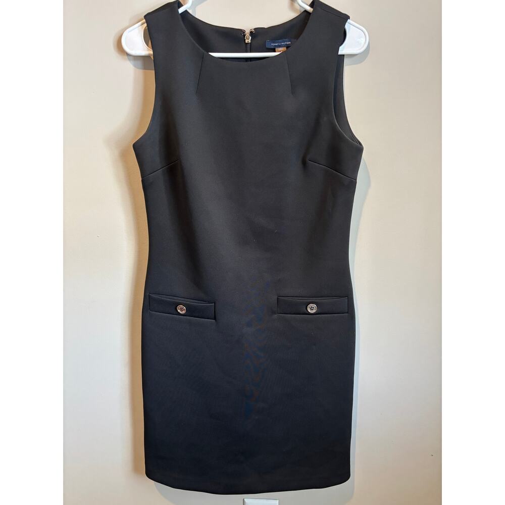 Black Tommy Hilfiger Vintage Style Dress - Size 8 Beautiful